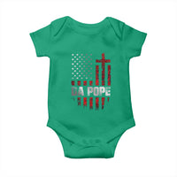 Da Pope Leo XIV Baby Onesie From America Chicago America US Flag