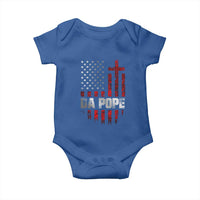Da Pope Leo XIV Baby Onesie From America Chicago America US Flag