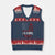 Da Pope Leo XIV V-Neck Knit Sweater Vest From America Chicago America US Flag - Wonder Print Shop