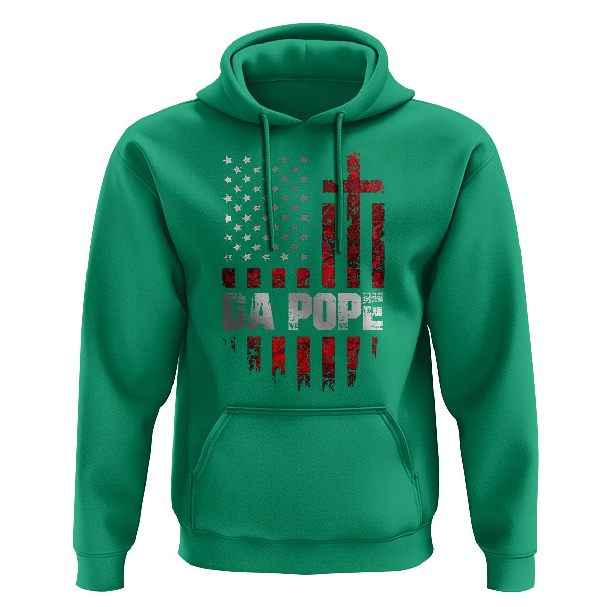 Da Pope Leo XIV Hoodie From America Chicago America US Flag