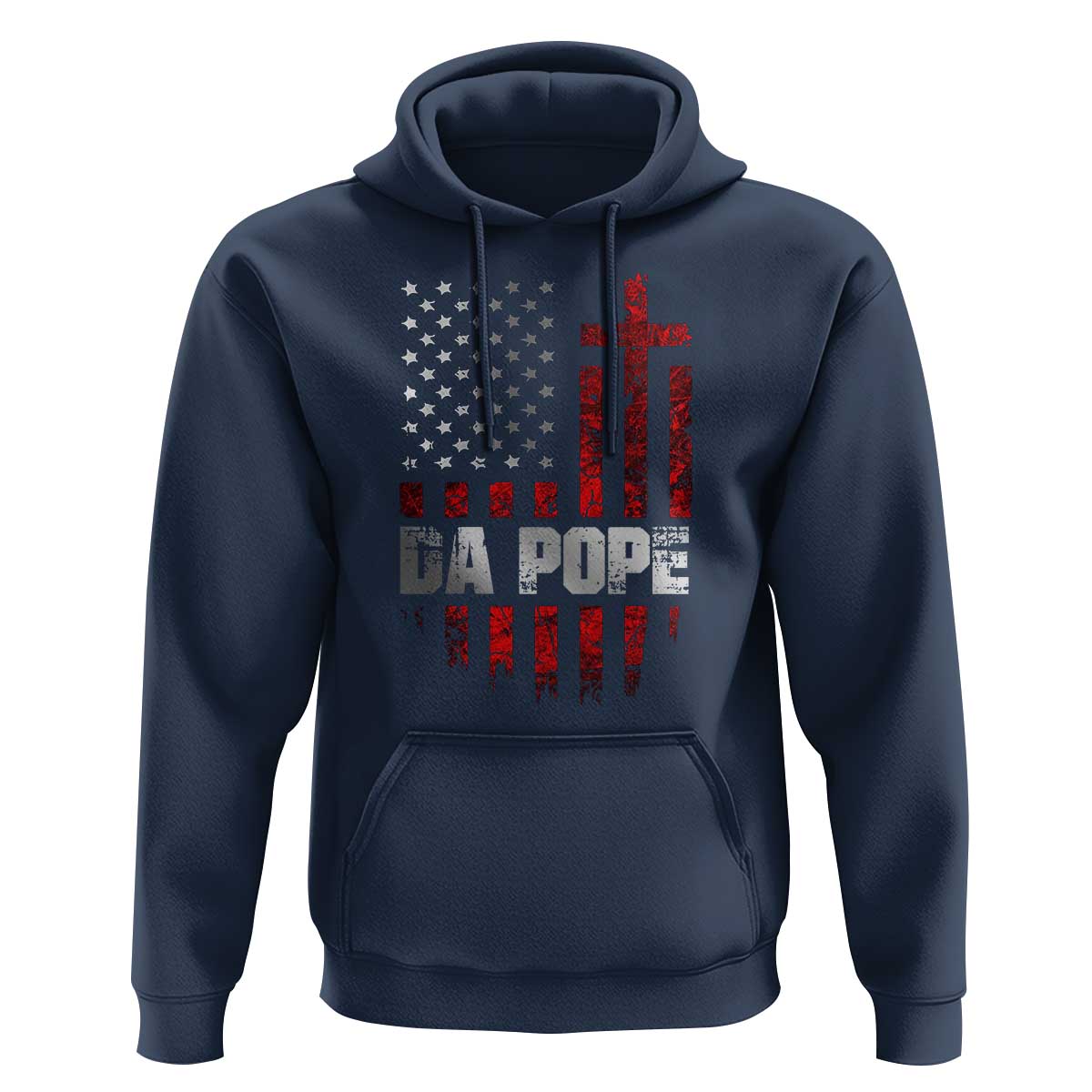 Da Pope Leo XIV Hoodie From America Chicago America US Flag