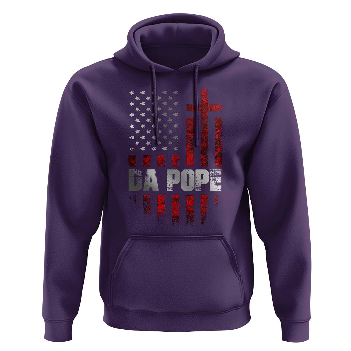 Da Pope Leo XIV Hoodie From America Chicago America US Flag