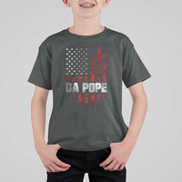 Da Pope Leo XIV T Shirt For Kid From America Chicago America US Flag