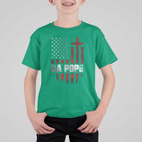 Da Pope Leo XIV T Shirt For Kid From America Chicago America US Flag