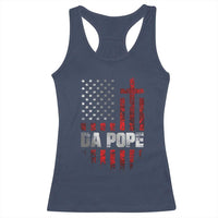 Da Pope Leo XIV Racerback Tank Top From America Chicago America US Flag