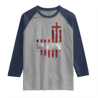 Da Pope Leo XIV Raglan Shirt From America Chicago America US Flag