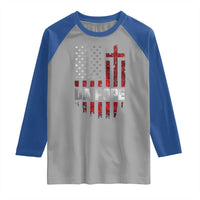 Da Pope Leo XIV Raglan Shirt From America Chicago America US Flag