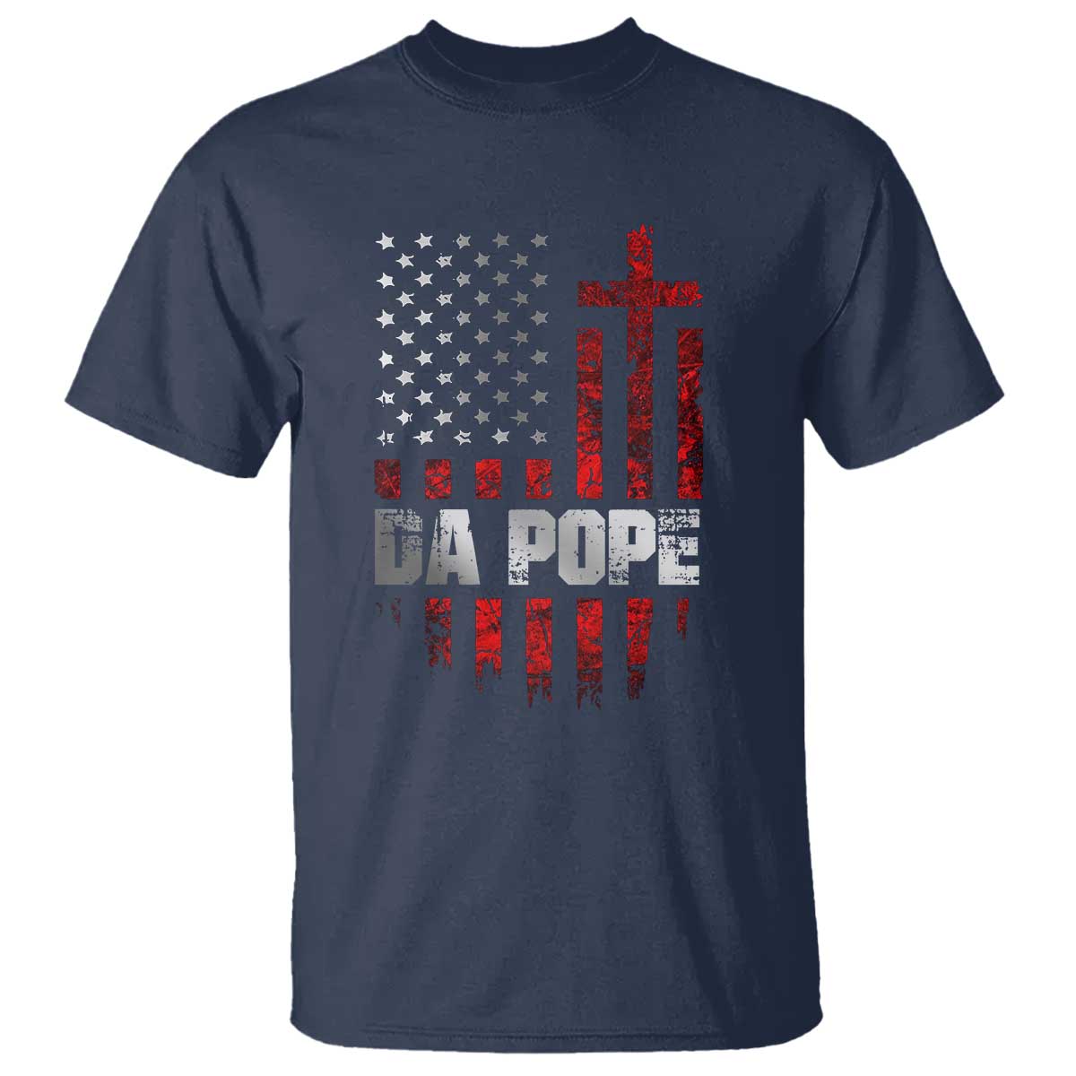Da Pope Leo XIV T Shirt From America Chicago America US Flag