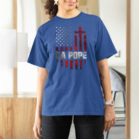 Da Pope Leo XIV T Shirt For Women From America Chicago America US Flag