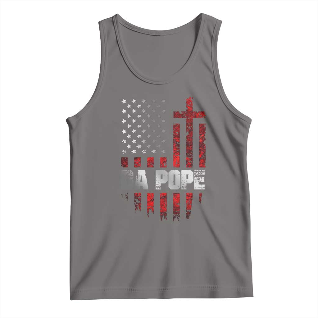 Da Pope Leo XIV Tank Top From America Chicago America US Flag