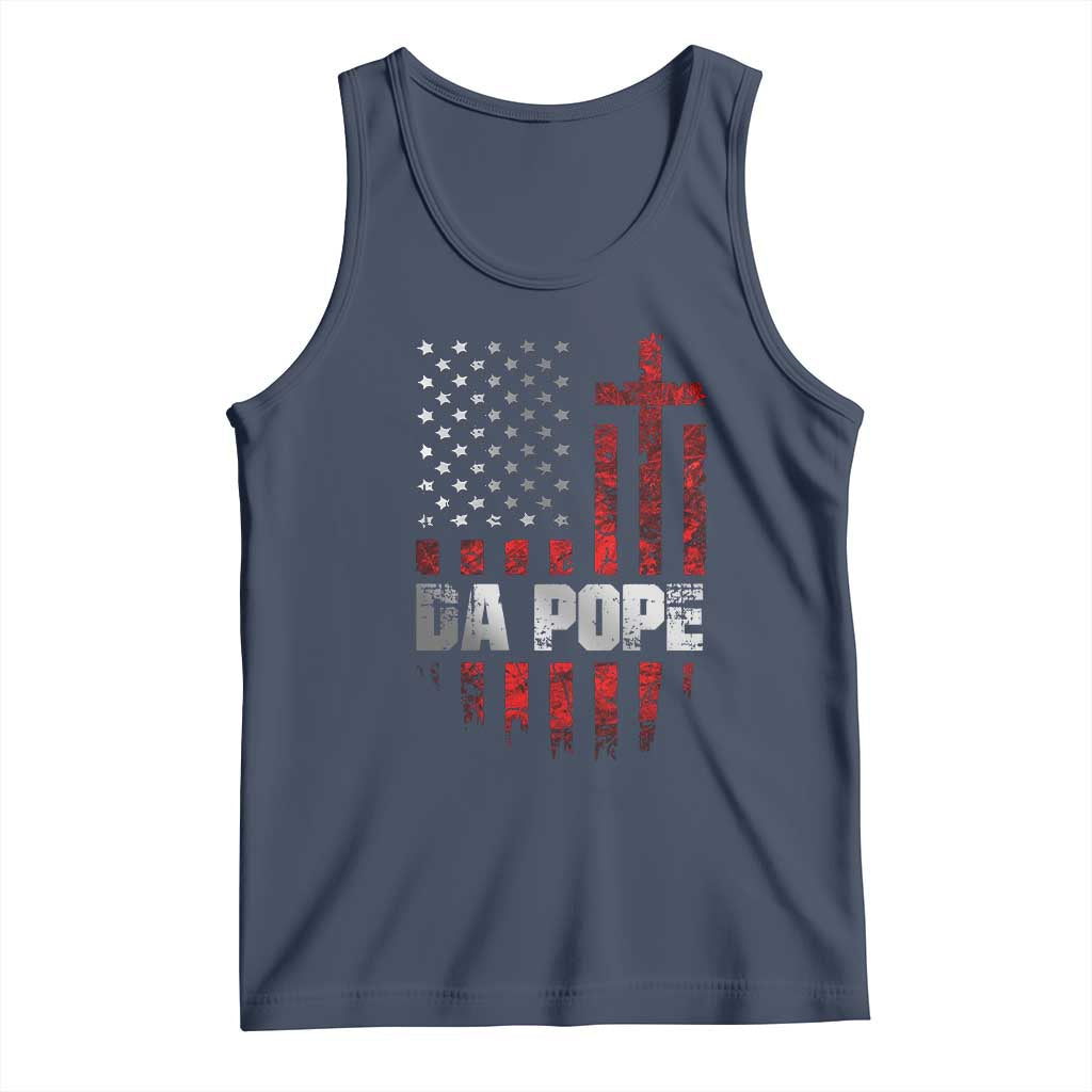 Da Pope Leo XIV Tank Top From America Chicago America US Flag