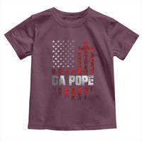 Da Pope Leo XIV Toddler T Shirt From America Chicago America US Flag