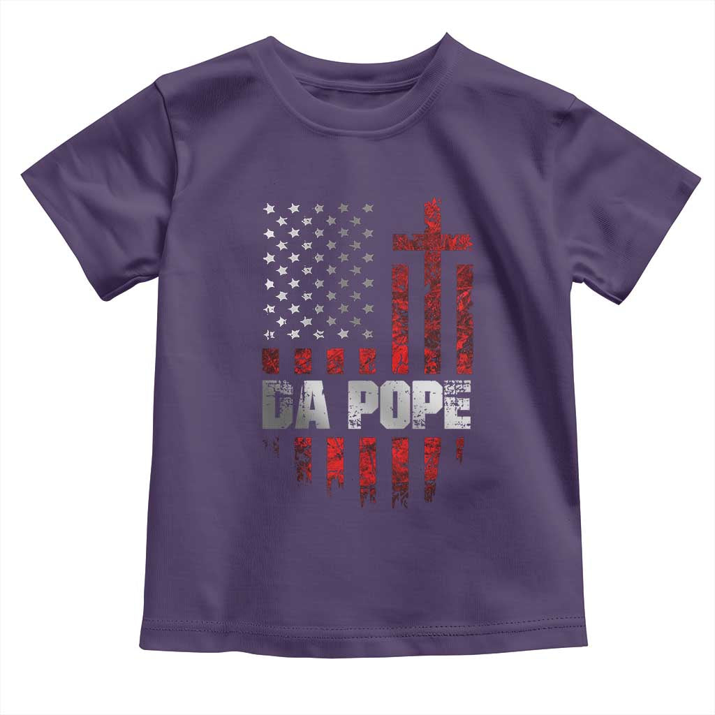 Da Pope Leo XIV Toddler T Shirt From America Chicago America US Flag