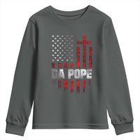 Da Pope Leo XIV Youth Sweatshirt From America Chicago America US Flag