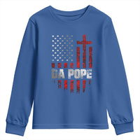 Da Pope Leo XIV Youth Sweatshirt From America Chicago America US Flag
