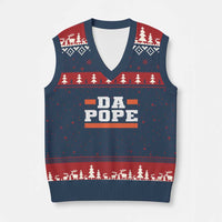 Da Pope Leo XIV V-Neck Knit Sweater Vest From America Chicago - Wonder Print Shop