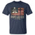 Da Pope Leo XIV T Shirt From America Chicago USA Flag Cross