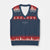 God Bless Pope Leo XIV V-Neck Knit Sweater Vest Cross Subtle Minimal Religious Faith - Wonder Print Shop