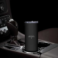 God Bless Pope Leo XIV Skinny Tumbler Cross Subtle Minimal Religious Faith