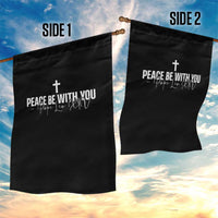 Pope Leo XIV Garden Flag Peace Be With You All Catholic Church Subtle Cross - Wonder Print Shop