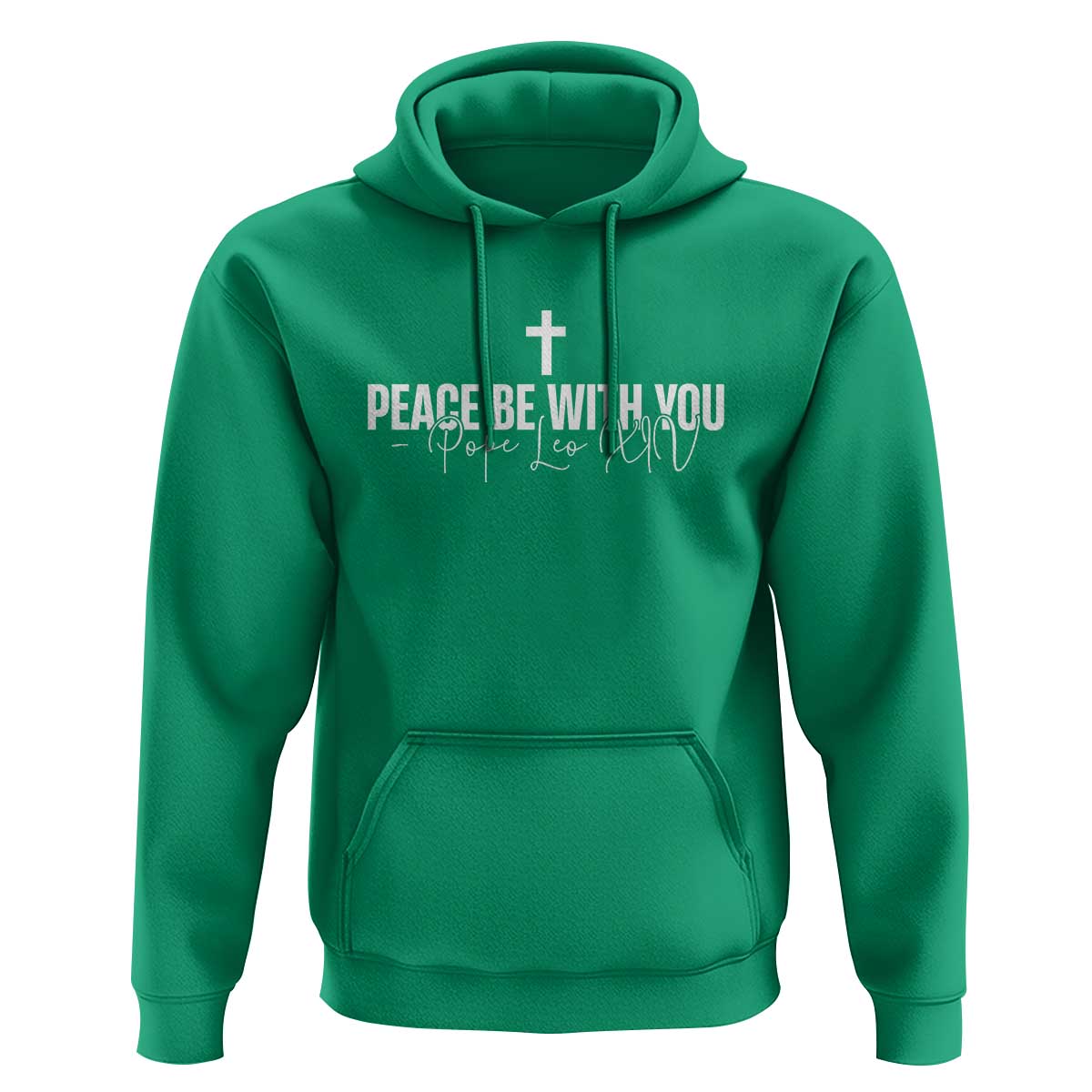 Pope Leo XIV Hoodie Peace Be With You All Catholic Church Subtle Cross