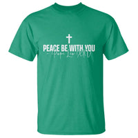 Pope Leo XIV T Shirt Peace Be With You All Catholic Church Subtle Cross