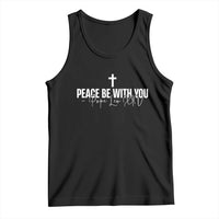 Pope Leo XIV Tank Top Peace Be With You All Catholic Church Subtle Cross