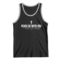 Pope Leo XIV Tank Top Peace Be With You All Catholic Church Subtle Cross
