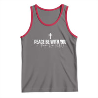 Pope Leo XIV Tank Top Peace Be With You All Catholic Church Subtle Cross