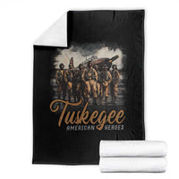 Tuskegee Airmen Throw Blanket African American Heroes WW2 Tribute Black History Month - Wonder Print Shop