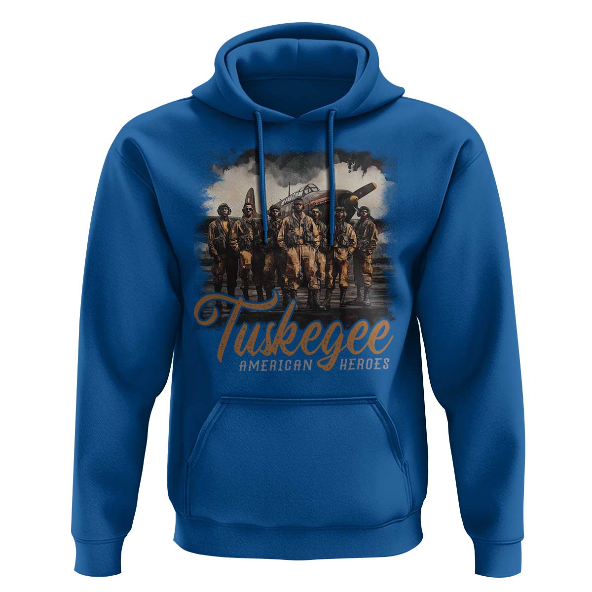Tuskegee Airmen Hoodie African American Heroes WW2 Tribute Black History Month - Wonder Print Shop