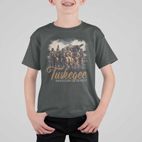 Tuskegee Airmen T Shirt For Kid African American Heroes WW2 Tribute Black History Month - Wonder Print Shop