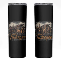 Tuskegee Airmen Skinny Tumbler African American Heroes WW2 Tribute Black History Month - Wonder Print Shop