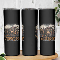 Tuskegee Airmen Skinny Tumbler African American Heroes WW2 Tribute Black History Month - Wonder Print Shop