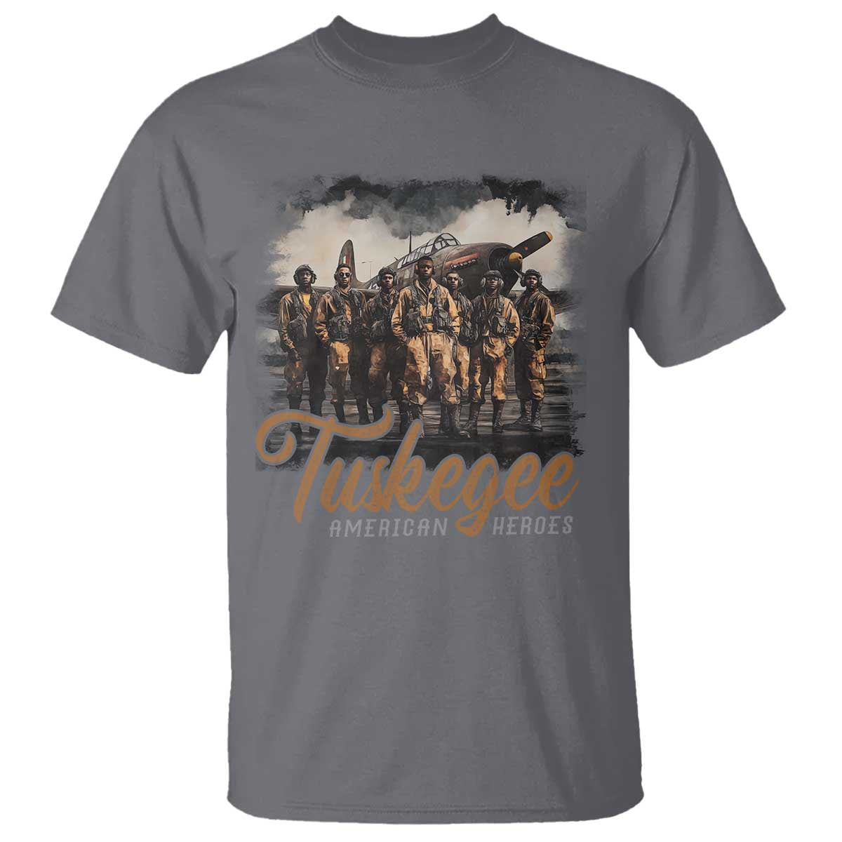 Tuskegee Airmen T Shirt African American Heroes WW2 Tribute Black History Month - Wonder Print Shop