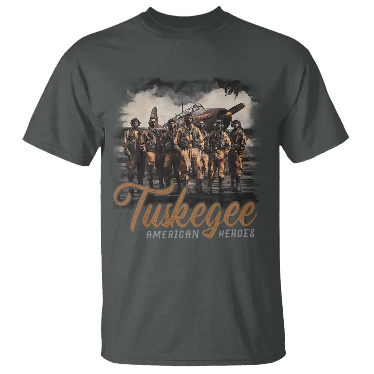 Tuskegee Airmen T Shirt African American Heroes WW2 Tribute Black History Month - Wonder Print Shop