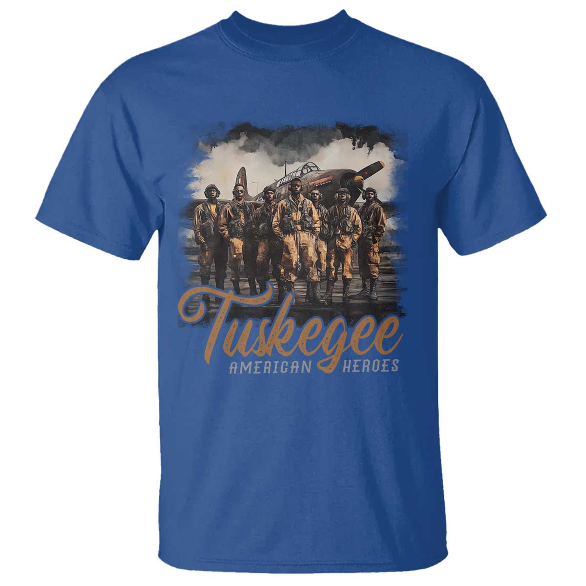 Tuskegee Airmen T Shirt African American Heroes WW2 Tribute Black History Month - Wonder Print Shop