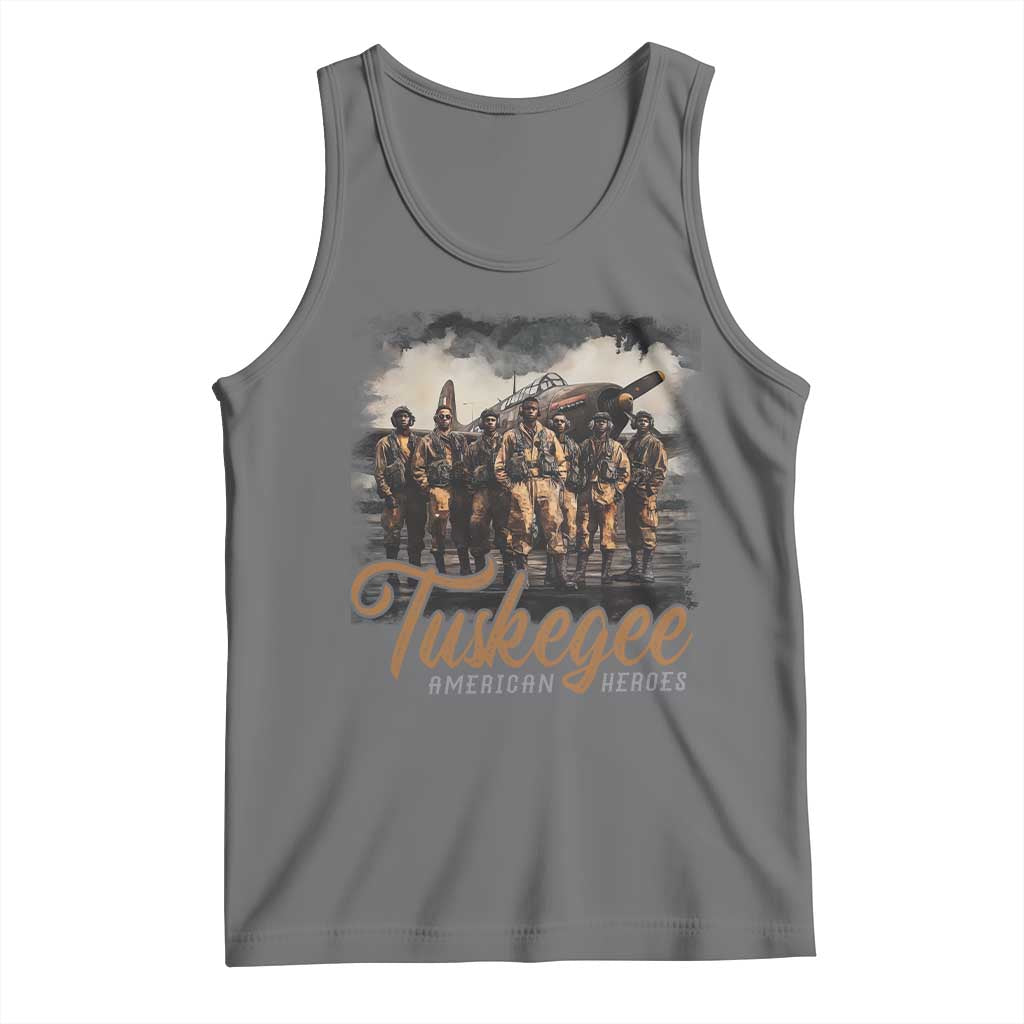 Tuskegee Airmen Tank Top African American Heroes WW2 Tribute Black History Month - Wonder Print Shop