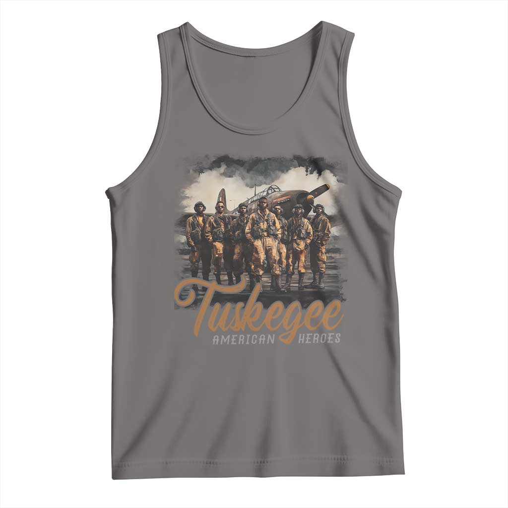 Tuskegee Airmen Tank Top African American Heroes WW2 Tribute Black History Month - Wonder Print Shop