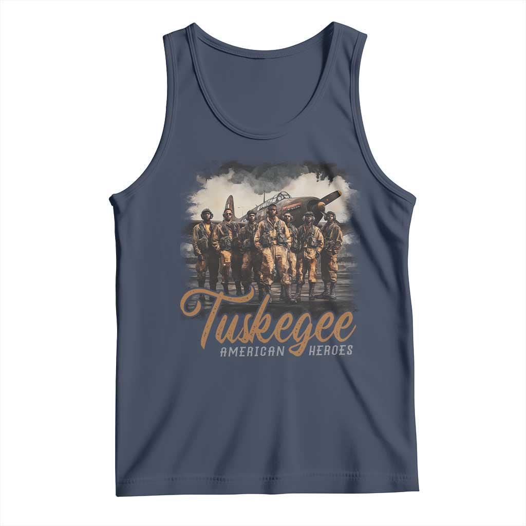 Tuskegee Airmen Tank Top African American Heroes WW2 Tribute Black History Month - Wonder Print Shop