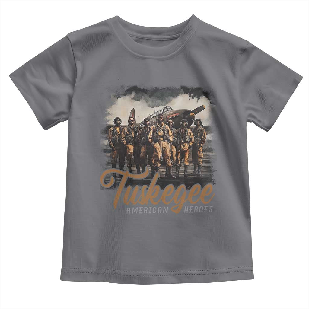 Tuskegee Airmen Toddler T Shirt African American Heroes WW2 Tribute Black History Month - Wonder Print Shop