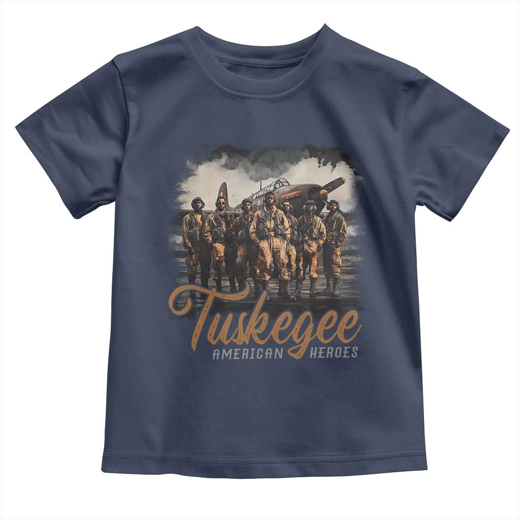 Tuskegee Airmen Toddler T Shirt African American Heroes WW2 Tribute Black History Month - Wonder Print Shop