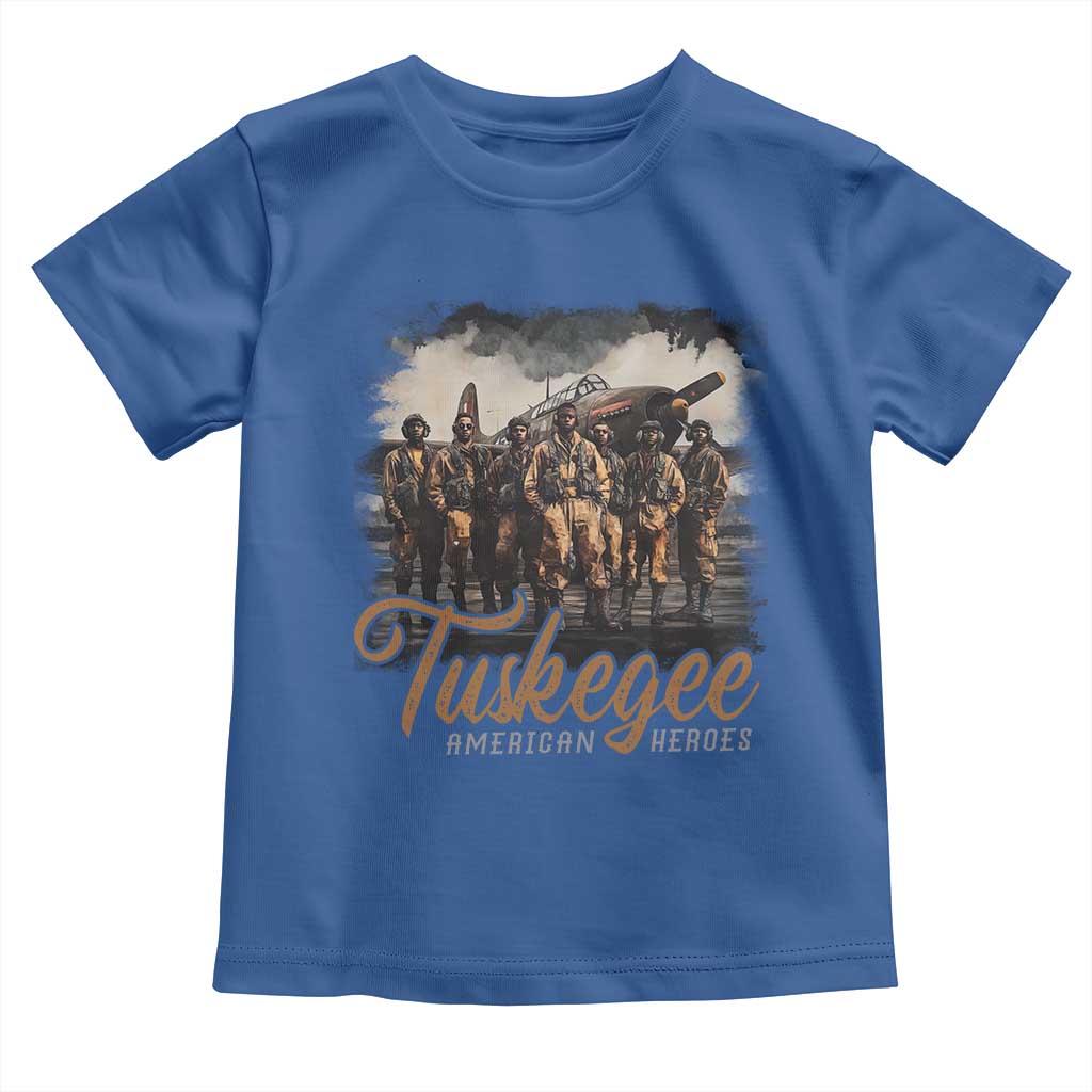Tuskegee Airmen Toddler T Shirt African American Heroes WW2 Tribute Black History Month - Wonder Print Shop