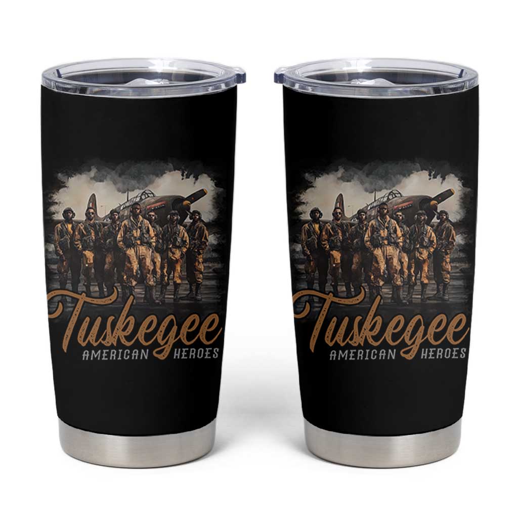 Tuskegee Airmen Tumbler Cup African American Heroes WW2 Tribute Black History Month - Wonder Print Shop
