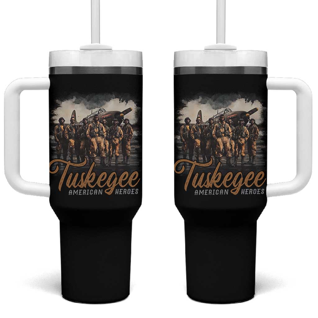 Tuskegee Airmen Tumbler With Handle African American Heroes WW2 Tribute Black History Month - Wonder Print Shop