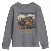 Tuskegee Airmen Youth Sweatshirt African American Heroes WW2 Tribute Black History Month - Wonder Print Shop