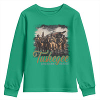 Tuskegee Airmen Youth Sweatshirt African American Heroes WW2 Tribute Black History Month - Wonder Print Shop
