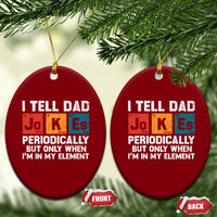 Dad Jokes Ceramic Ornament Periodically Element Funny Fathers Day - Wonder Print Shop