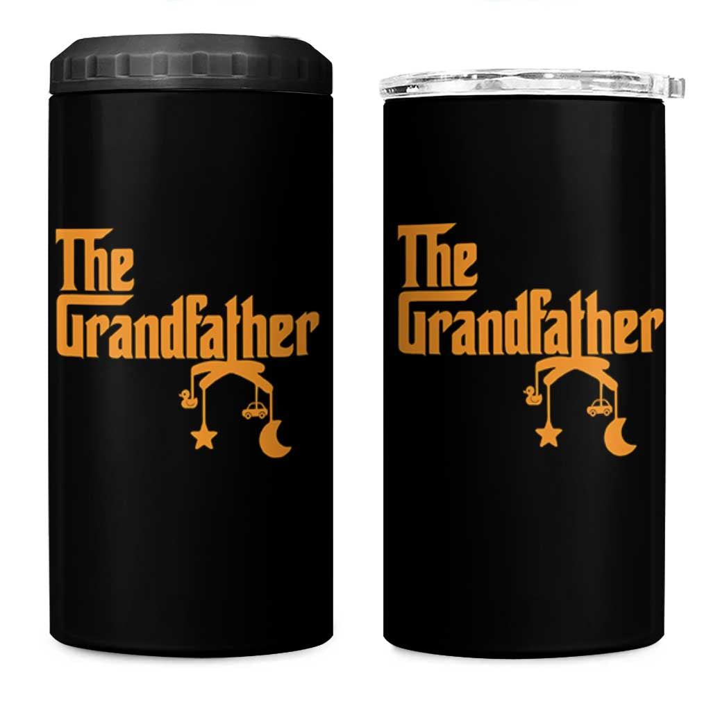 Grandfather 4 in 1 Can Cooler Tumbler Funny Grandpa Fathers Day