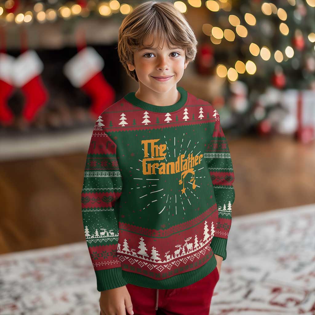 Grandfather Knitted Sweatshirt Funny Grandpa Fathers Day - Wonder Print Shop